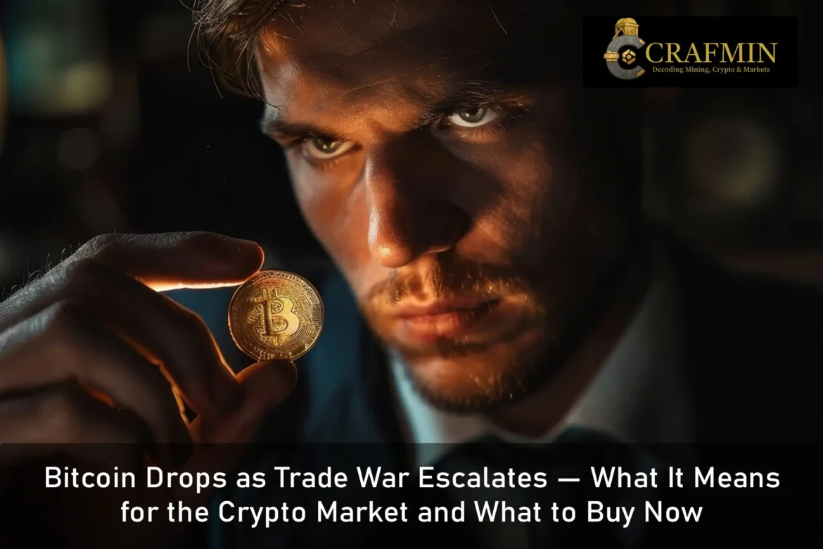 Bitcoin Drops as Trade War Escalates — What It Means for the Crypto Market and What to Buy Now