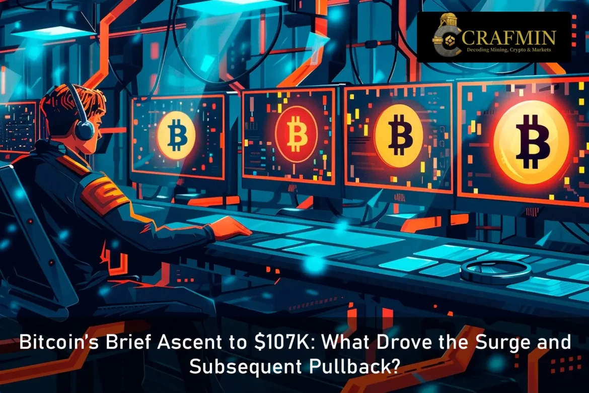 Bitcoin’s Brief Ascent to $107k What Drove the Surge and Subsequent Pullback