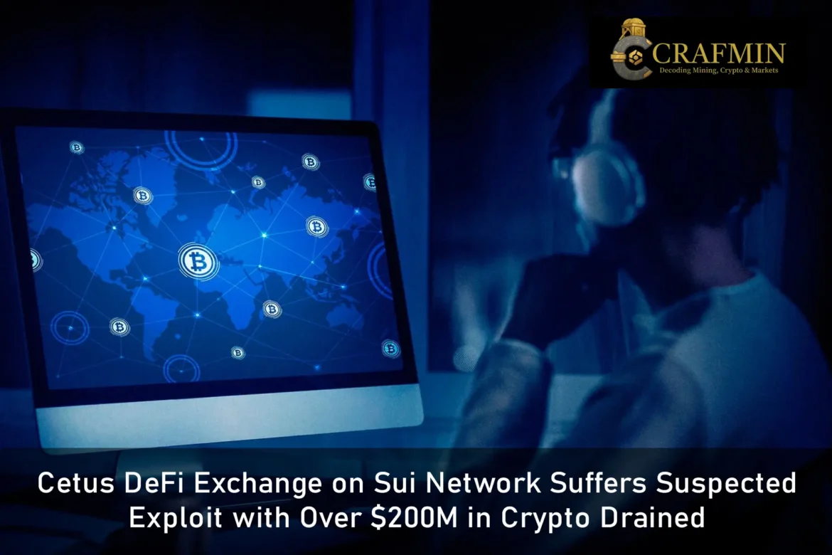 Cetus DeFi Exchange on Sui Network Suffers Suspected Exploit with Over $200M in Crypto Drained