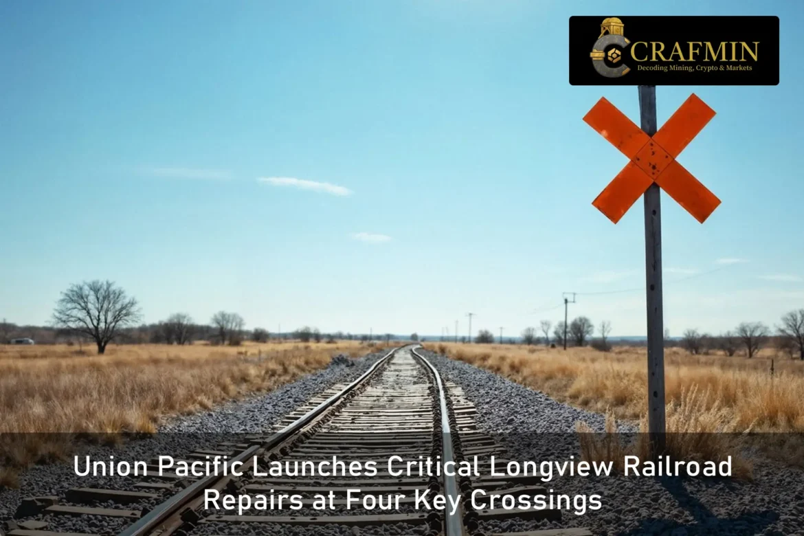 Union Pacific Launches Critical Longview Railroad Repairs at Four Key Crossings