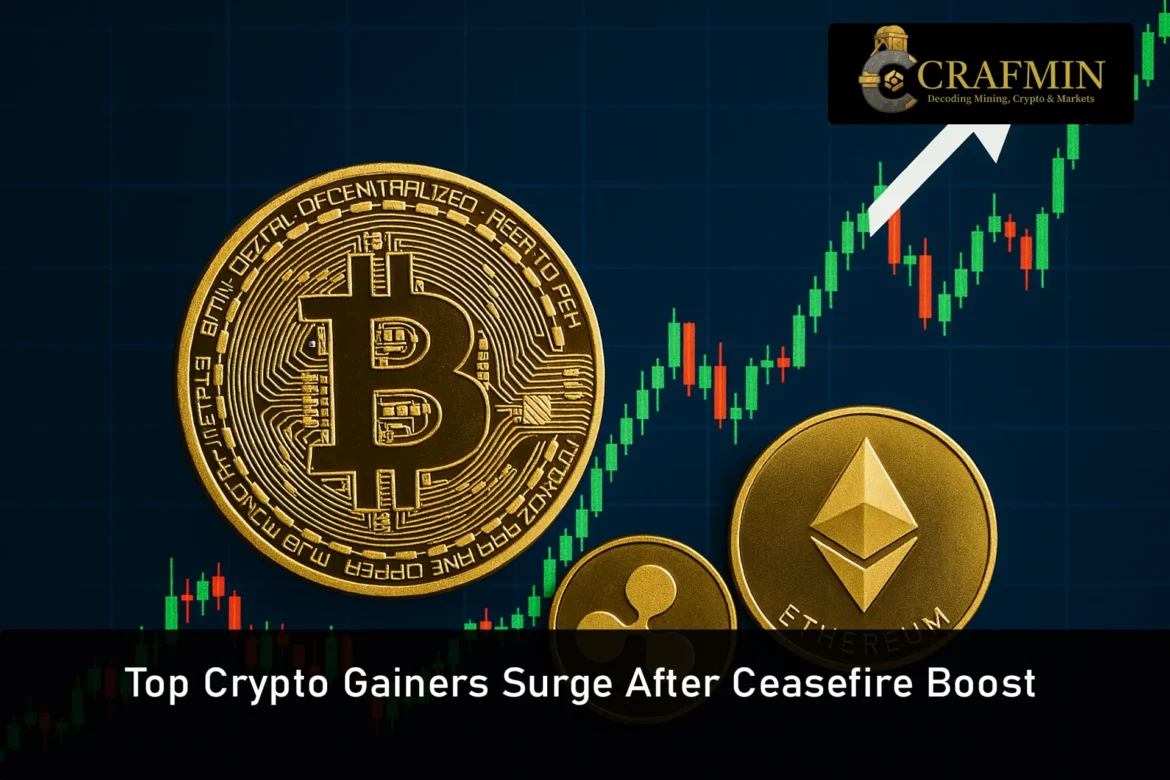 Top Crypto Gainers Surge After Ceasefire Boost