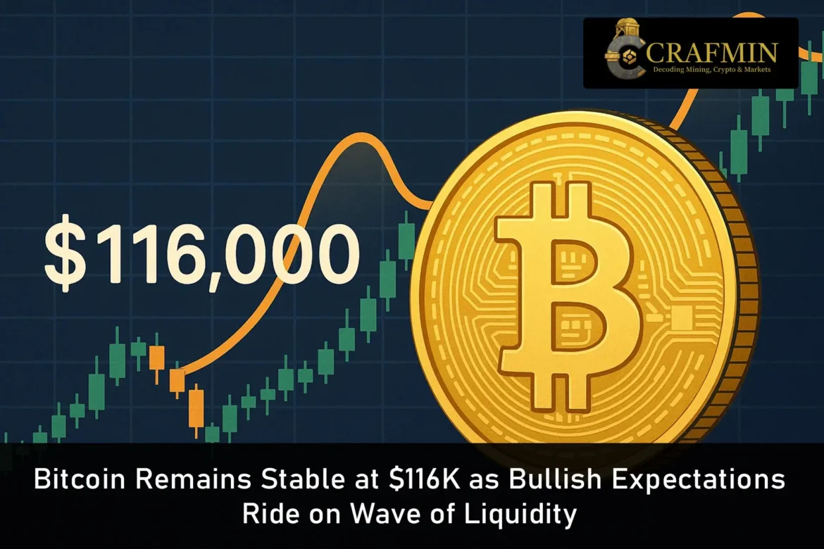 Bitcoin Remains Stable at $116K as Bullish Expectations Ride