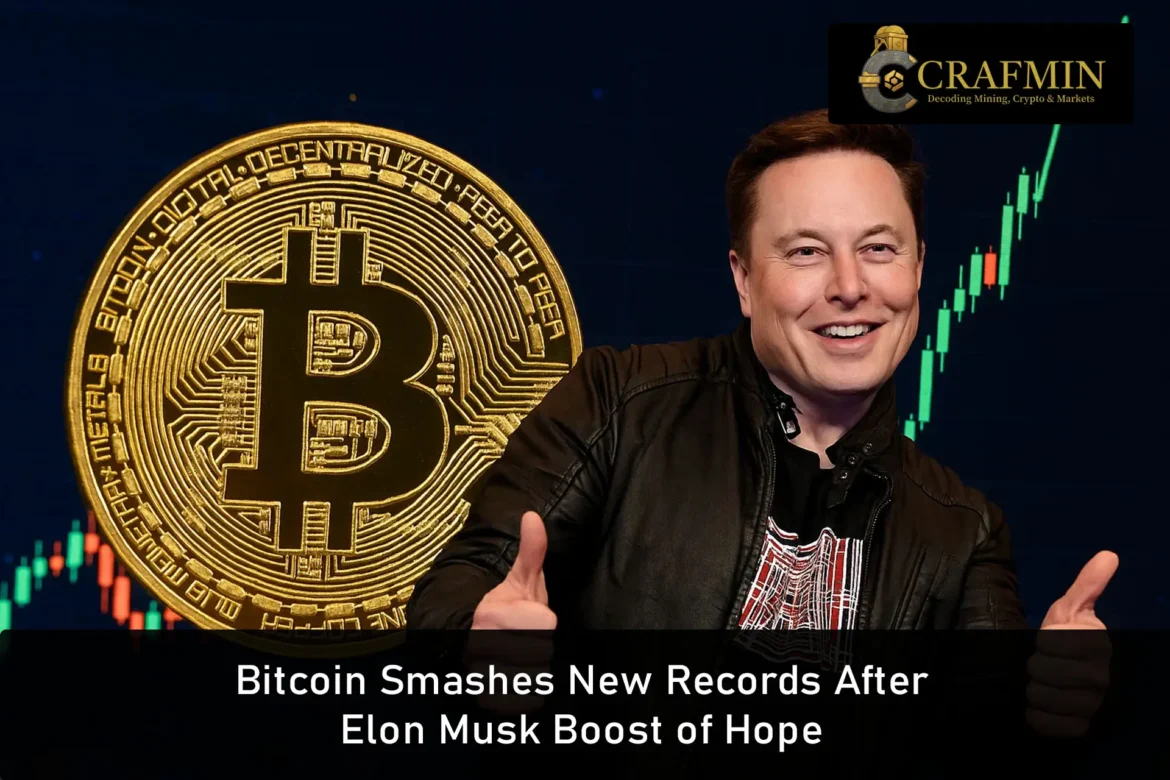 Bitcoin Smashes New Records After Elon Musk Boost of Hope