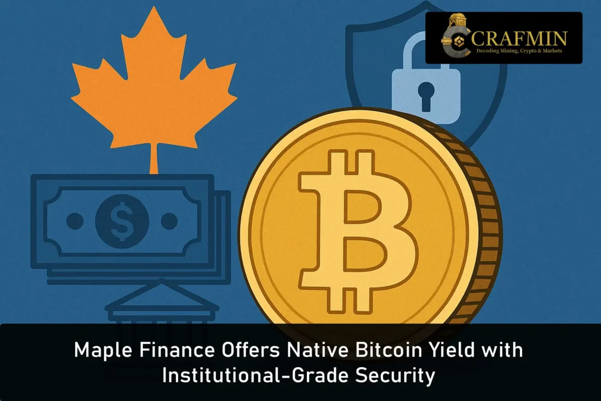 Maple Finance Offers Native Bitcoin Yield with Institutional-Grade Security