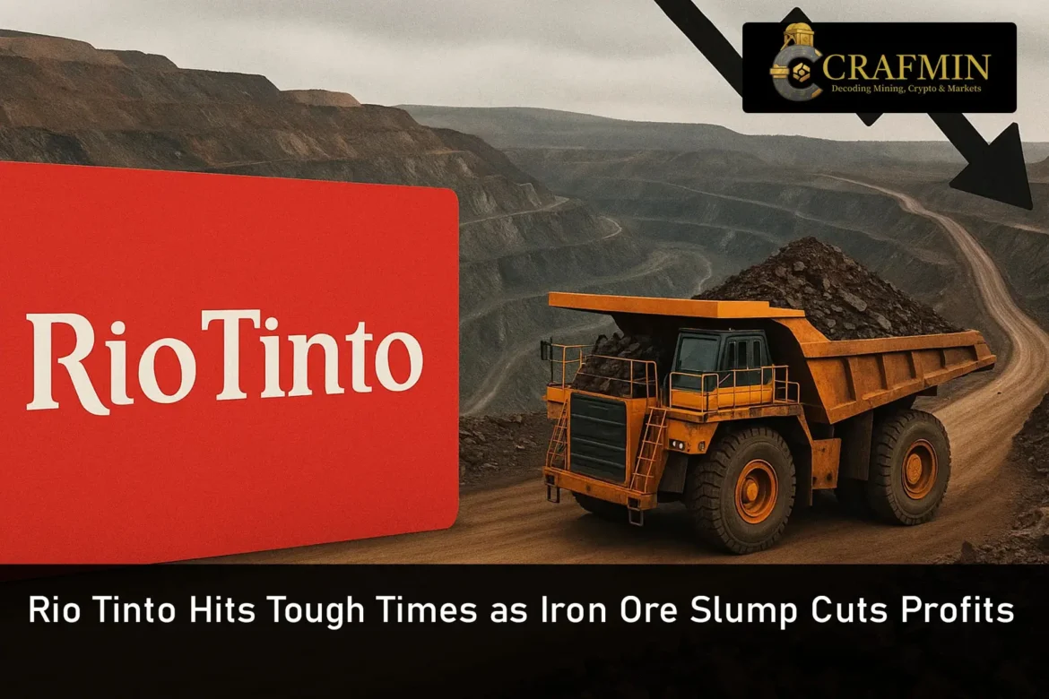 Rio Tinto Hits Tough Times as Iron Ore Slump Cuts Profits