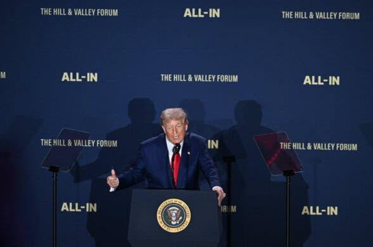 a man standing at a podium