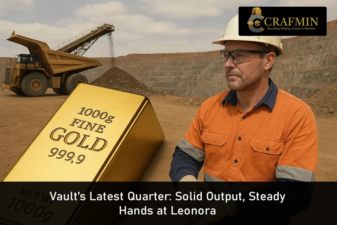 Vault’s Latest Quarter Solid Output, Steady Hands at Leonora-1
