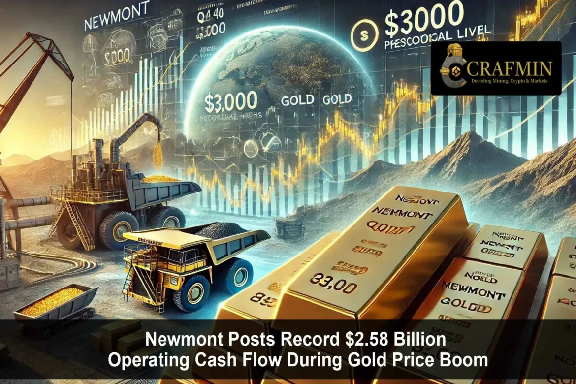 Newmont Posts Record $2.58bn Cash Flow