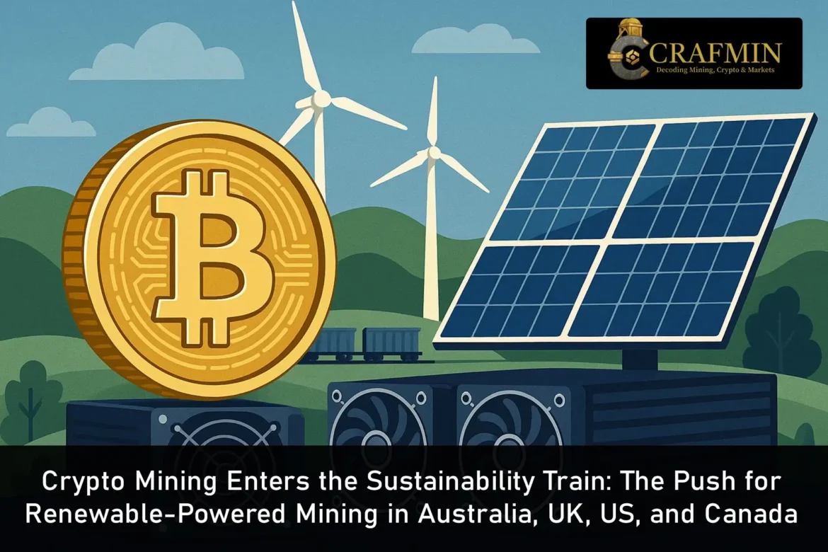 Crypto Mining Enters the Sustainability Train The Push for Renewable-Powered Mining in Australia, UK, US, and Canada