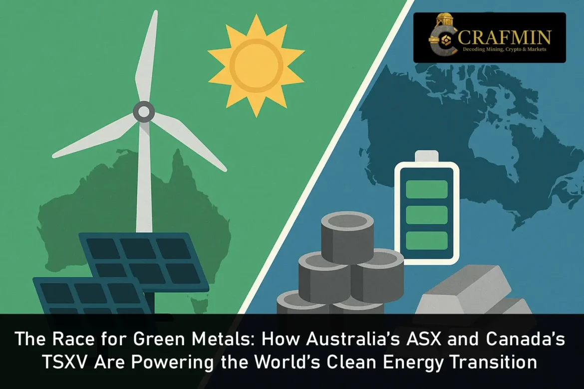 The Race for Green Metals How Australia’s ASX and Canada’s TSXV Are Powering the World’s Clean Energy Transition