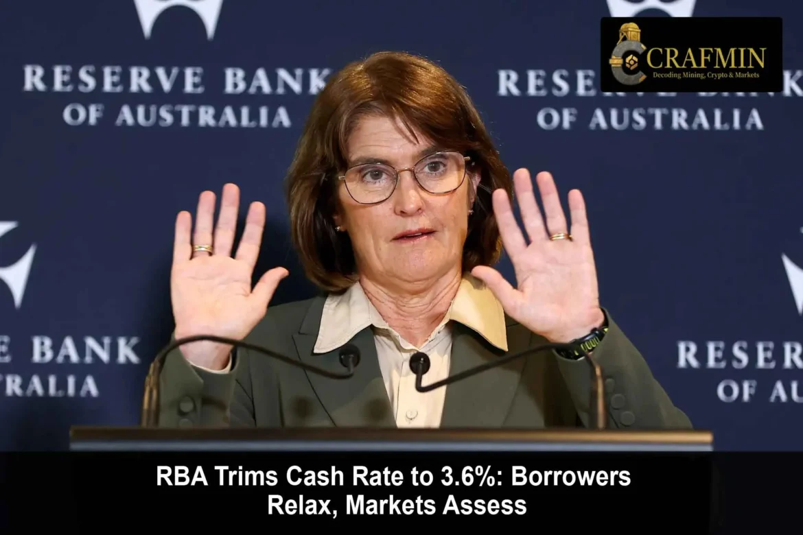 RBA Cuts Rate to 3.6%: Third Rate Cut 2025 Brings Relief