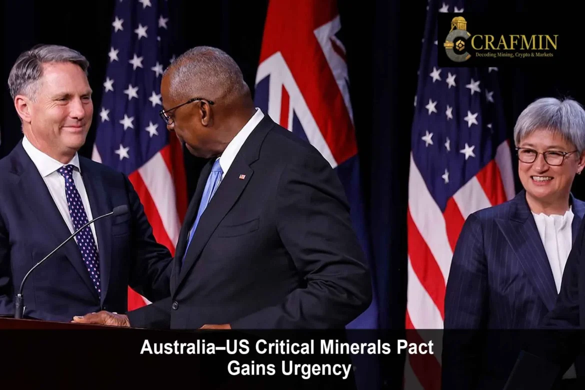 Australia–US push deeper critical minerals pact
