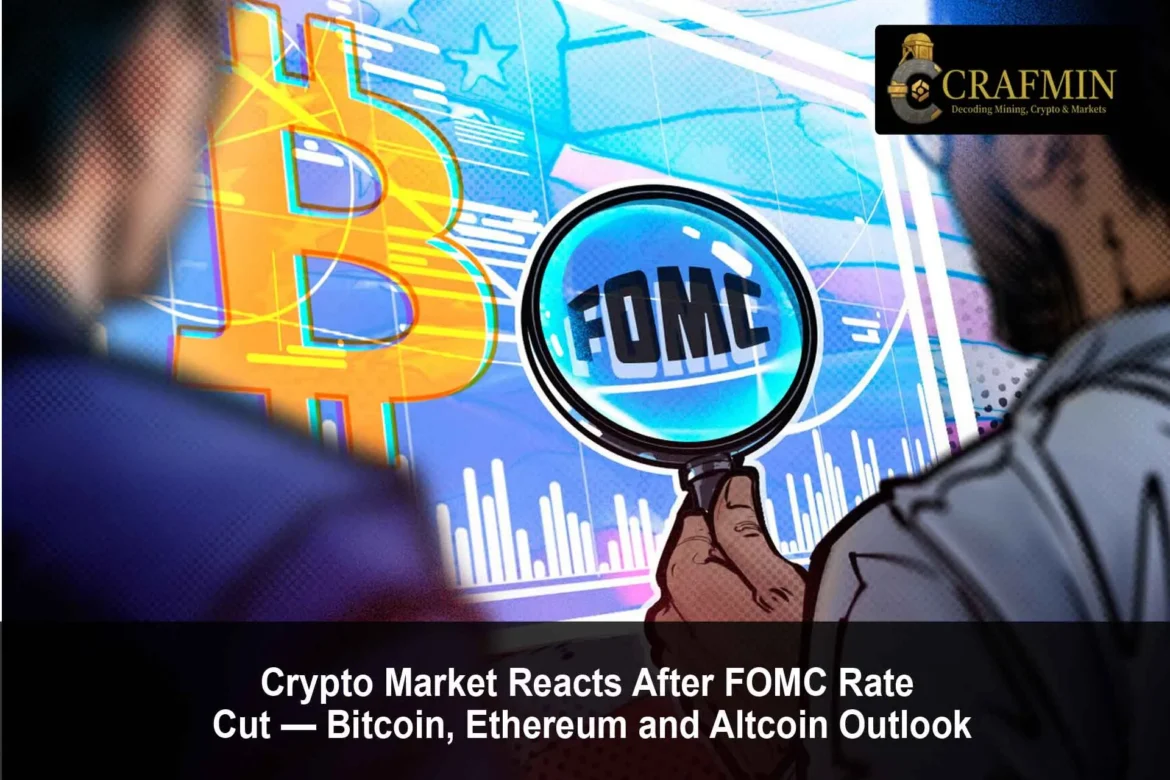 Crypto Market Reacts After FOMC Rate Cut — BTC, ETH, BNB Update