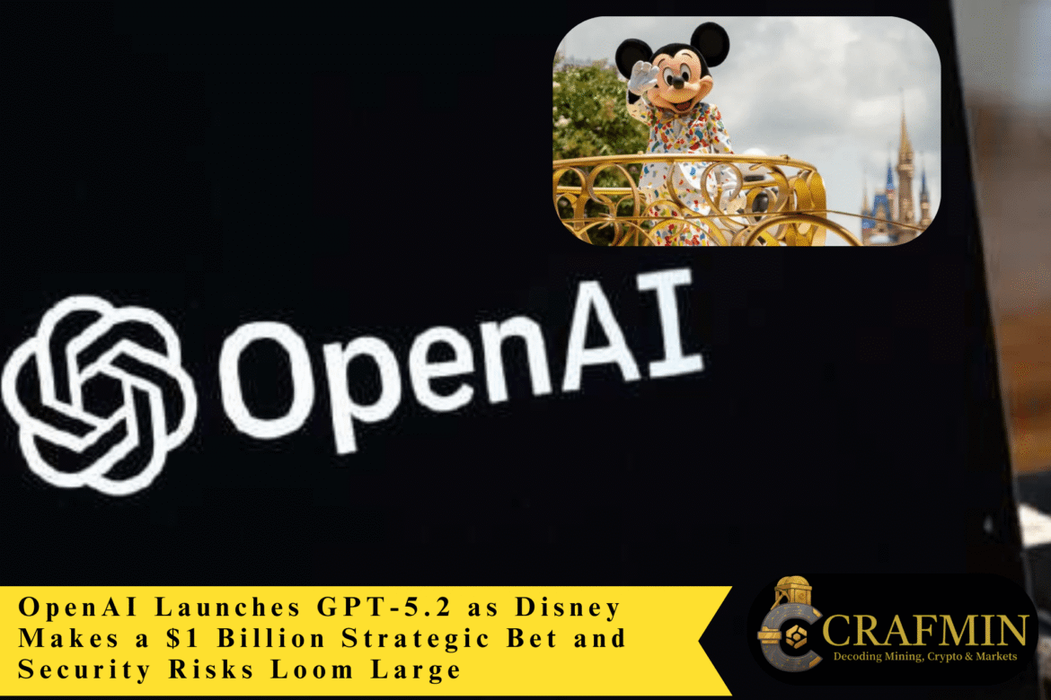 OpenAI Launches GPT-5.2 as Disney Makes a $1 Billion Strategic Bet and Security Risks Loom Large-min