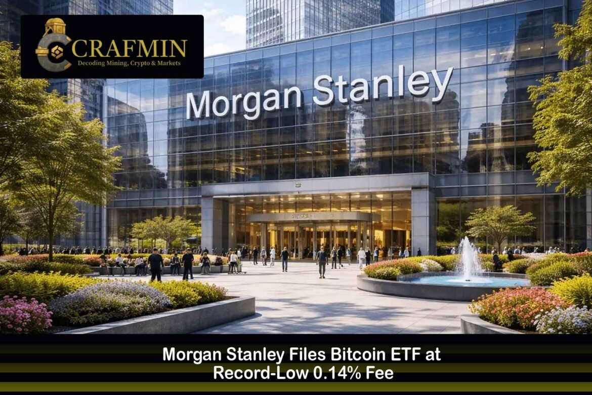 Morgan Stanley MSBT Bitcoin ETF Launch at 0.14% Fee Surge