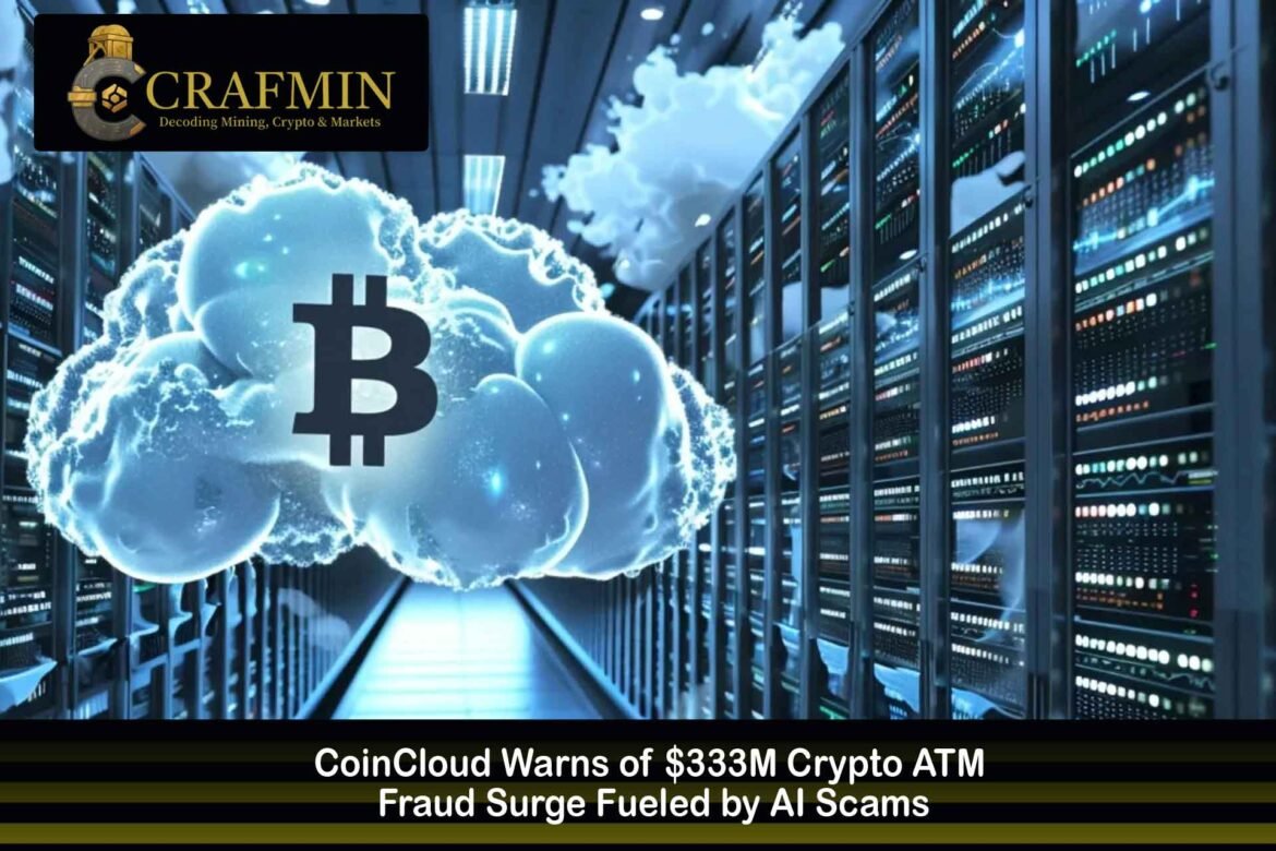 CoinCloud Warns of $333M Crypto ATM Fraud Surge Fueled by AI Scams