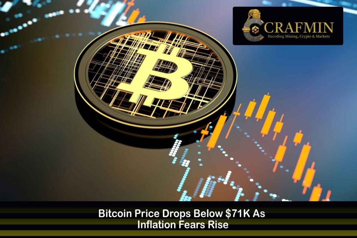 Bitcoin Price Drops Below $71K As Inflation Fears Rise