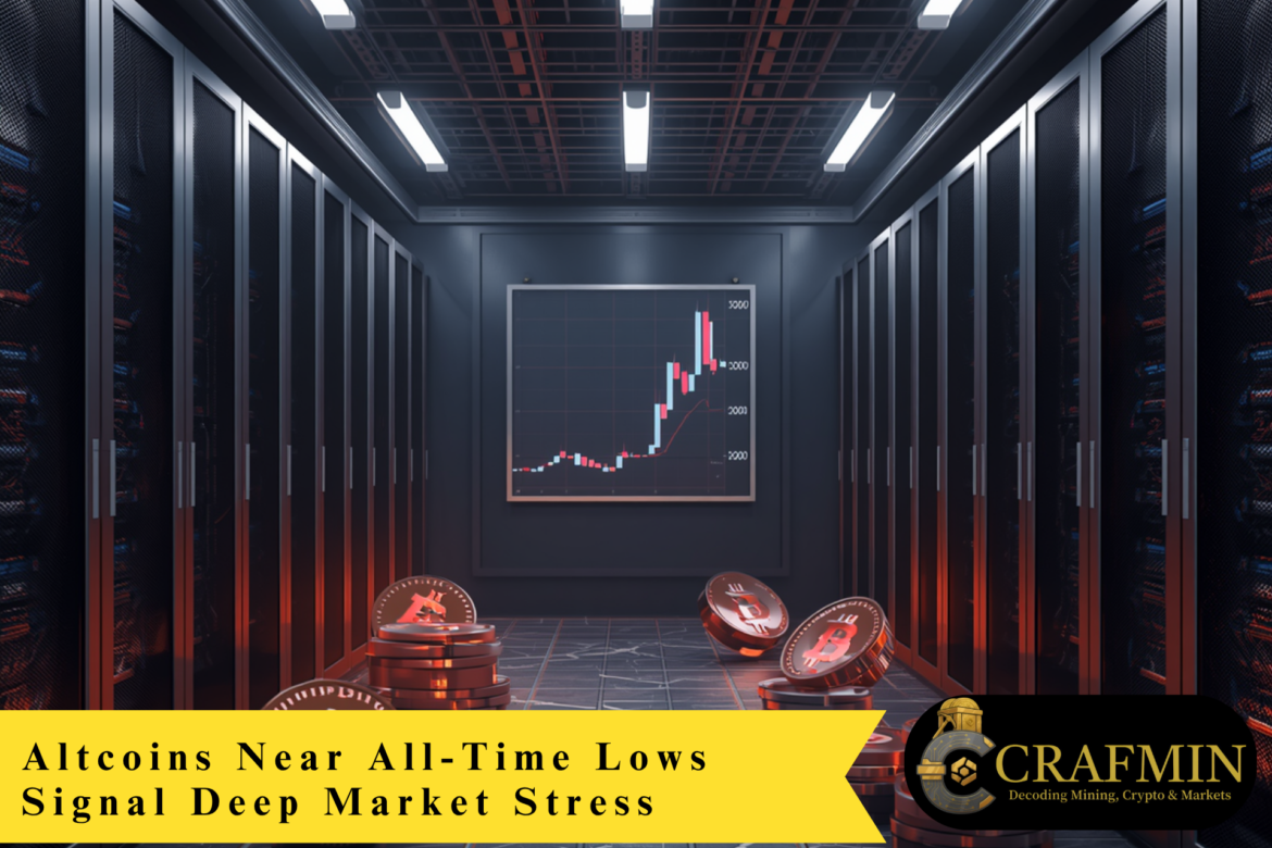 Altcoins Near All-Time Lows Signal Deep Market Stress