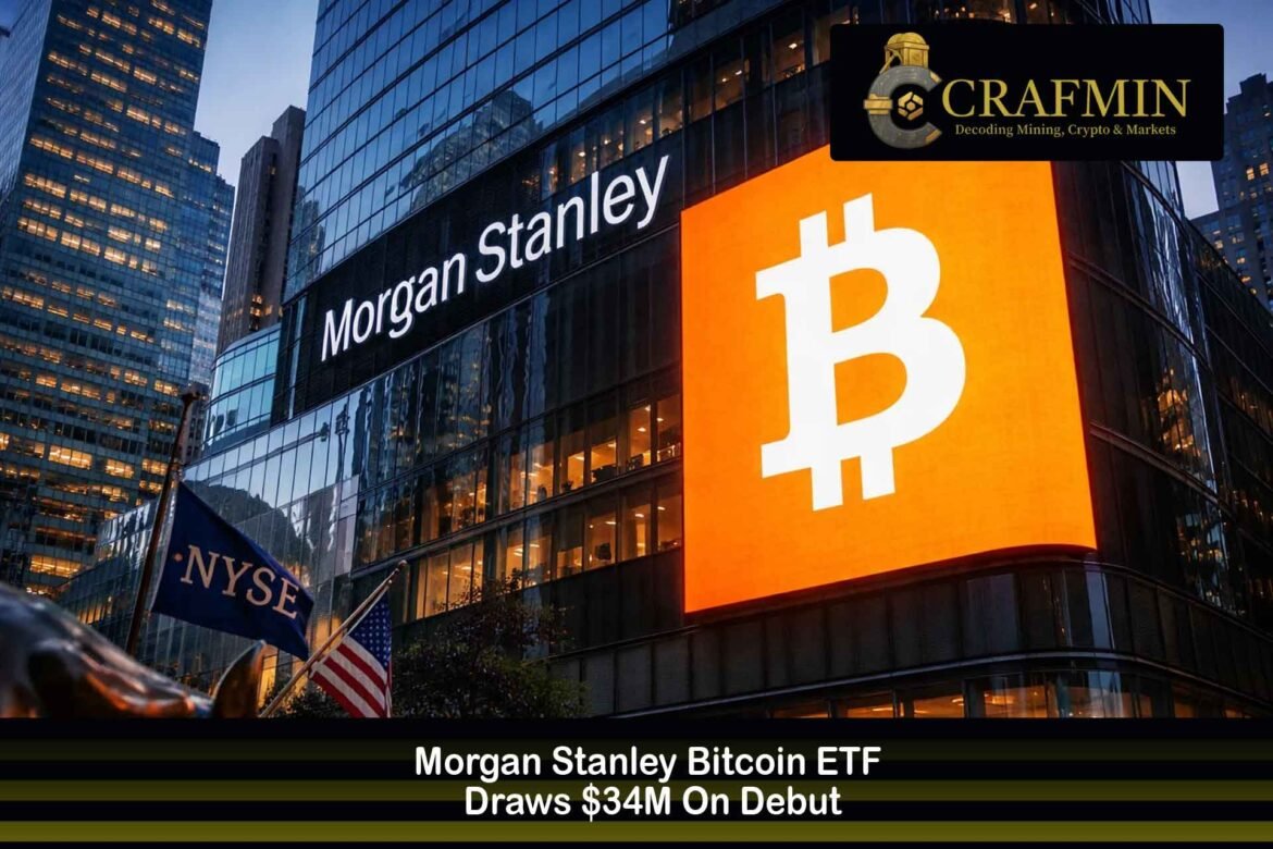 Morgan Stanley Bitcoin ETF Sees $34M Debut