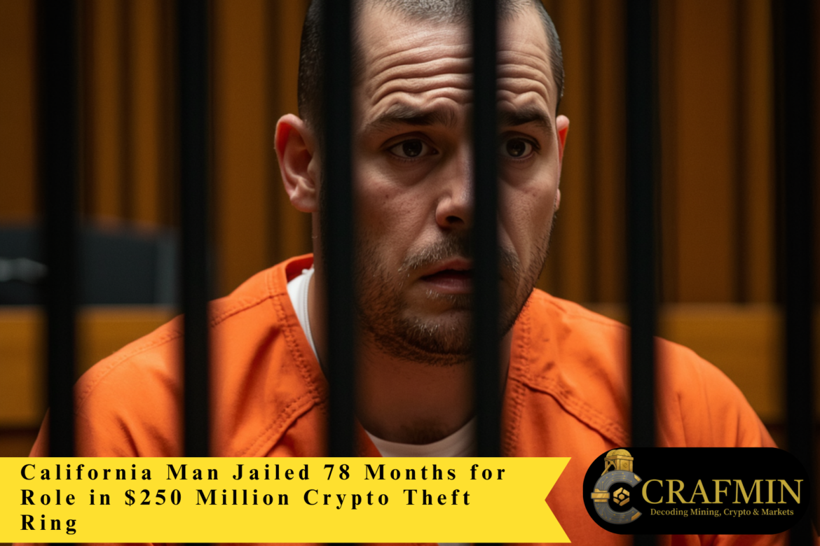 California Man Jailed 78 Months for Role in $250 Million Crypto Theft Ring