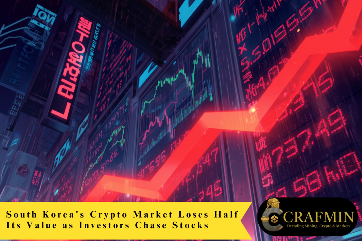 South Korea's Crypto Market Loses Half Its Value as Investors Chase Stocks